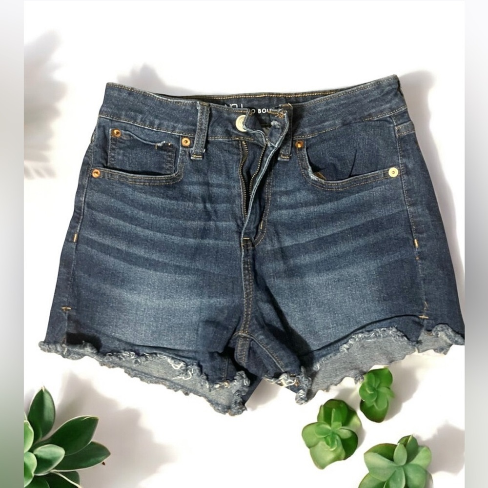 No Boundaries Dark Blue Jean Shorts